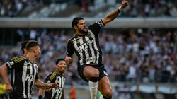 Hulk jogador do Atletico-MG comemora seu gol durante partida contra o Tombense no estadio Mineirao pelo campeonato Mineiro 2025. Foto: Fernando Moreno/AGIF