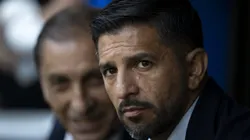 Ramón Diaz técnico do Vasco e seu auxiliar Emiliano Ramón Díaz antes da partida contra o Nova Iguaçu no estádio Maracanã pelo campeonato Paulista 2024. Foto: Jorge Rodrigues/AGIF