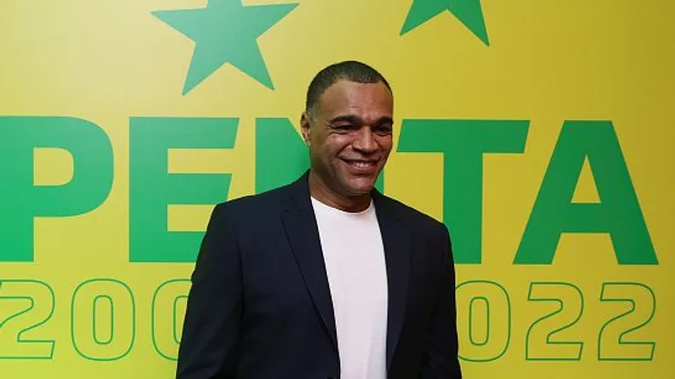 Denílson durante evento de honra da Copa do Mundo de 2002. Foto: Buda Mendes