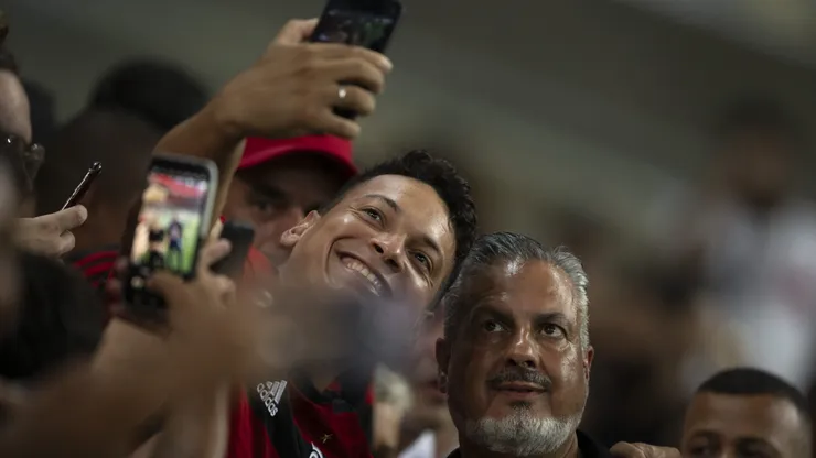 José Boto, dirigente de futebol do Flamengo, no Maracanã em rodada do Campeonato Carioca 2025. Foto: Jorge Rodrigues/AGIF
