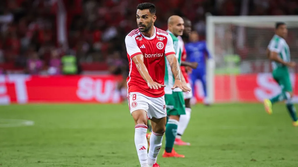  Bruno Henrique jogador do Internacional durante partida contra o Avenida no estádio Beira-Rio pelo campeonato Gaúcho 2025. Foto: Maxi Franzoi/AGIF