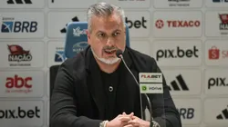 José Boto durante coletiva no Flamengo