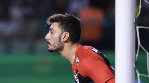 Rafael goleiro do Sao Paulo durante partida contra o Palmeiras no estadio Arena Allianz Parque pelo campeonato Paulista 2025. Foto: Marcello Zambrana/AGIF