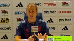 Filipe Luís, técnico do Flamengo durante coletiva pós-jogo para o Fla TV deu o que falar e dividiu opiniões a respeito de coringas para o camisa 10