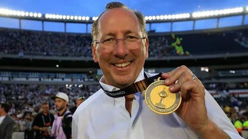 John Textor comemorando o título da Libertadores de 2024, em Buenos Aires. Foto: Buda Mendes