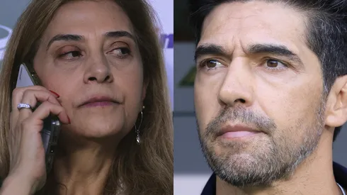 Leila Pereira e Abel Ferreira, do Palmeiras. Fotos: Ettore Chiereguini e Marcello Zambrana/AGIF