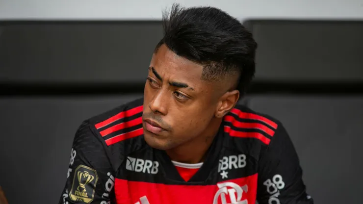 Bruno Henrique, do Flamengo, durante partida contra o Atletico-MG na Arena MRV pela Copa Do Brasil 2024. Foto: Fernando Moreno / AGIF