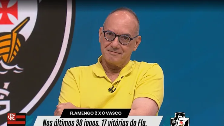 Lédio Carmona avalia que Flamengo não vê Vasco mais como grande rival no futebol - Foto: Reprodução/SporTV