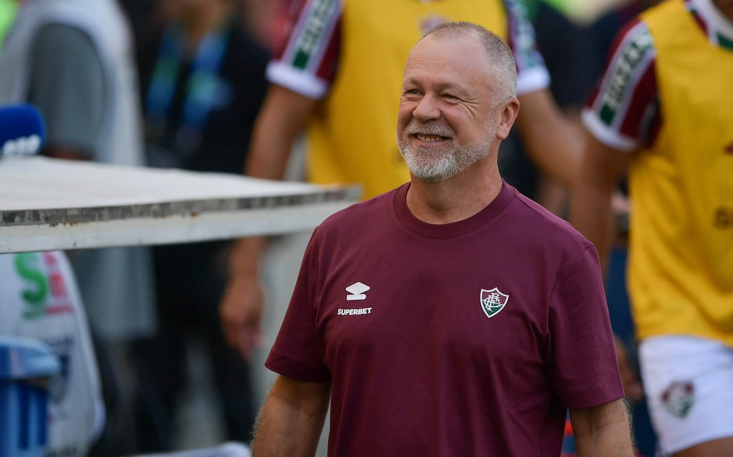 Mano Menezes, tecnico do Fluminense comemora vitória sobre o Nova Iguacu no último domingo (16/02), no estadio Maracanã pelo campeonato Carioca 2025. Foto: Thiago Ribeiro/AGIF