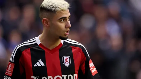WIGAN, ENGLAND - FEBRUARY 08: Andreas Pereira of Fulham during the Emirates FA Cup Fourth Round match between Wigan Athletic and Fulham at Brick Community Stadium on February 08, 2025 in Wigan, England. (Photo by Carl Recine/Getty Images)