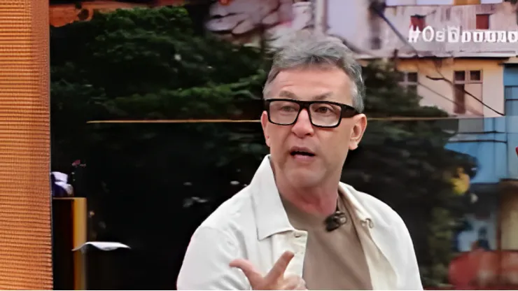 Neto durante o programa Os Donos da Bola. Foto: Reprodução/ YouTube.
