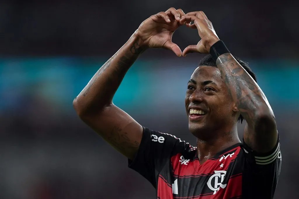 RJ – RIO DE JANEIRO – 15/02/2025 – CARIOCA 2025, FLAMENGO X VASCO – Bruno Henrique jogador do Flamengo durante partida contra o Vasco no estadio Maracana pelo campeonato Carioca 2025. Foto: Thiago Ribeiro/AGIF