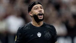 Memphis Depay durante partida entre Corinthians e Santos, na Neo Química Arena, pelo Paulistão. Foto: Rodrigo Coca/Ag. Corinthians