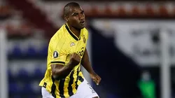 Jhohan Romaña quando defendia o Guaraní-PAR, em partida contra o Tigre-ARG, pela Libertadores 2020. Foto: Juan Ignacio Roncoroni-Pool/