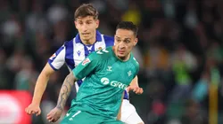 Antony durante partida contra a Real Sociedad (ESP)