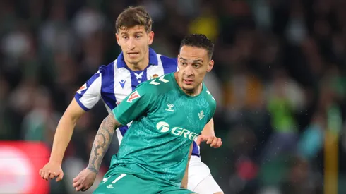 Antony durante partida contra a Real Sociedad (ESP)