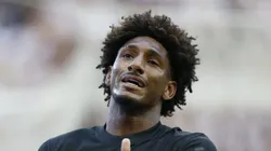 Talles Magno durante jogo do Timão na Neo Química.