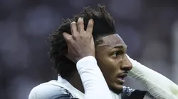 SAO PAULO, BRAZIL - OCTOBER 20: Talles Magno of Corinthians reacts during a match between Corinthians and Flamengo as part of Copa do Brasil at Neo Quimica Arena on October 20, 2024 in Sao Paulo, Brazil. (Photo by Alexandre Schneider/Getty Images)