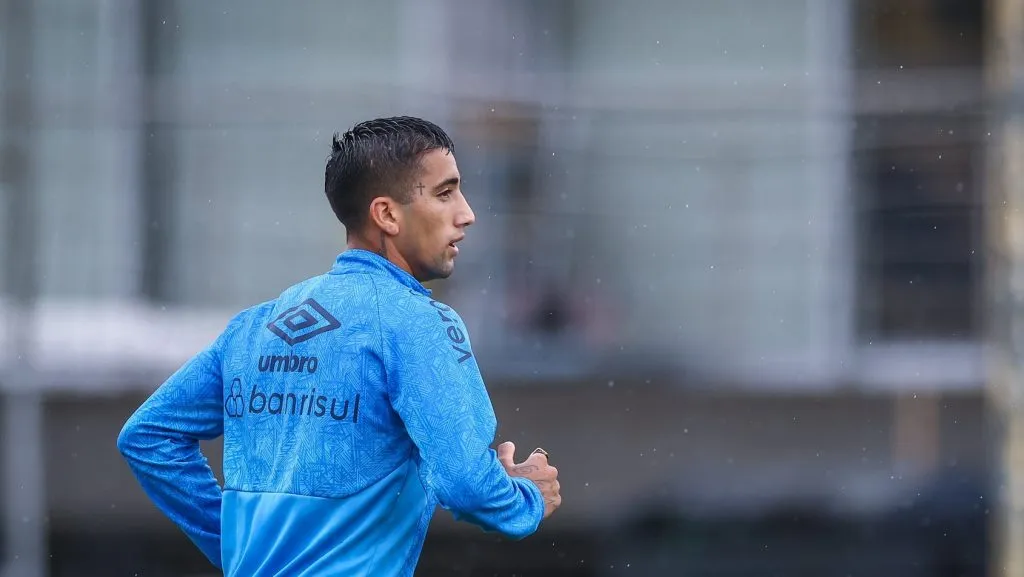Cristian Oliveira em treino no CT/ Foto: Grêmio