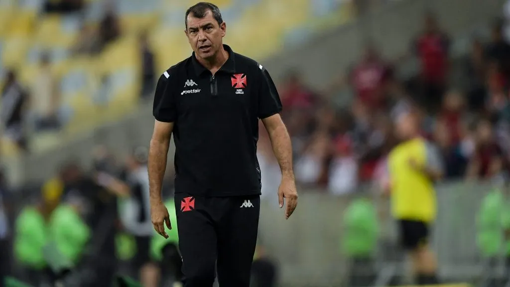 Fábio Carille técnico do Vasco durante partida contra o Flamengo no estádio Maracanã pelo campeonato Carioca 2025. Foto: Thiago Ribeiro/AGIF