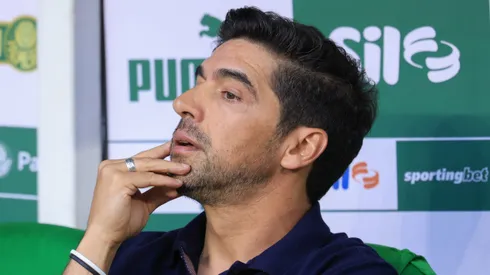 Abel Ferreira tecnico do Palmeiras durante partida contra o Sao Paulo. Foto: Marcello Zambrana/AGIF