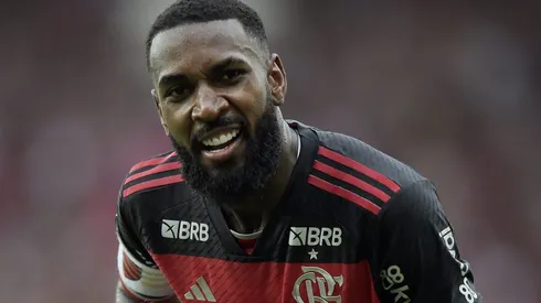 RJ - RIO DE JANEIRO - 03/11/2024 - COPA DO BRASIL 2024, FLAMENGO X ATLETICO-MG - Gabriel jogador do Flamengo comemora seu gol com Gerson jogador da sua equipe durante partida contra o Atletico-MG no estadio Maracana pelo campeonato Copa Do Brasil 2024. Foto: Alexandre Loureiro/AGIF