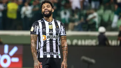 Otavio jogador do Atletico-MG lamenta chance perdida durante partida contra o Palmeiras no estadio Arena Allianz Parque pelo campeonato Brasileiro A 2022. Foto: Marcello Zambrana/AGIF