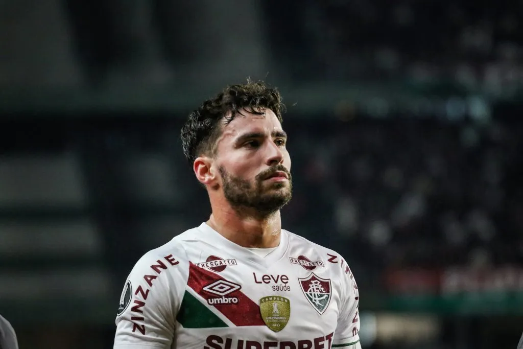 Martinelli jogador do Fluminense durante partida contra o Grêmio no estádio Couto Pereira pelo campeonato Copa Libertadores 2024. Foto: Leonardo Hübbe/AGIF