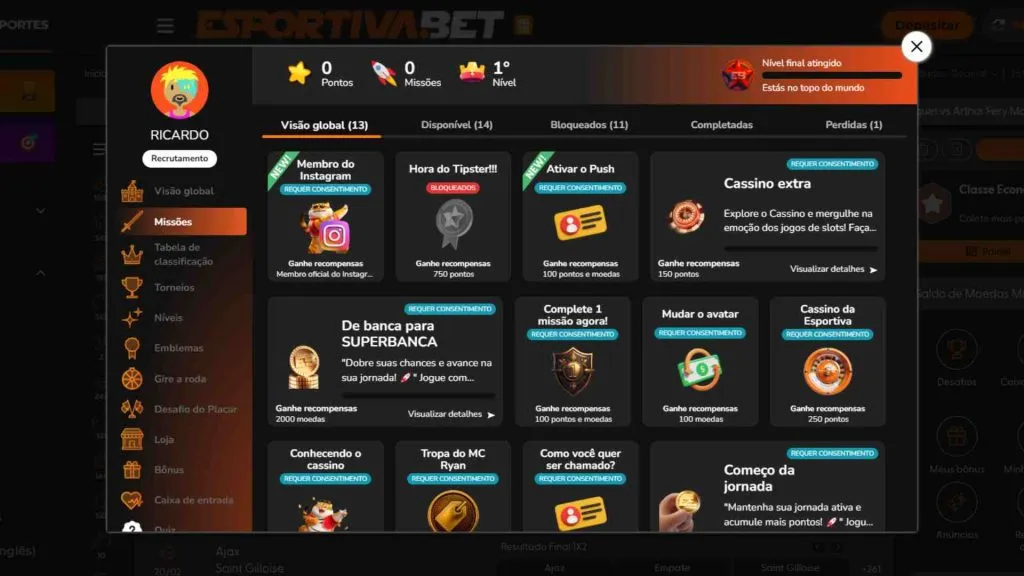 As promoções da Esportiva.bet incluem opções de Apostas Esportivas e Cassino