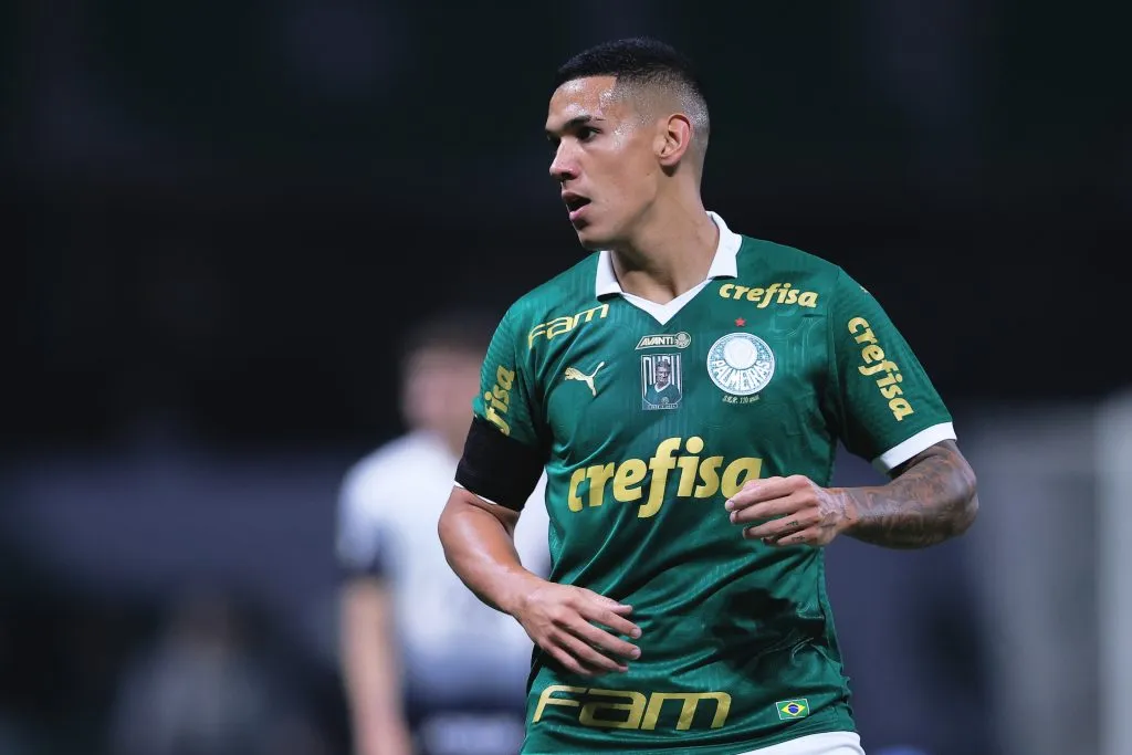 SP – SAO PAULO – 01/07/2024 – BRASILEIRO A 2024, PALMEIRAS X CORINTHIANS – Naves jogador do Palmeiras durante partida contra o Corinthians no estadio Arena Allianz Parque pelo campeonato Brasileiro A 2024. Foto: Ettore Chiereguini/AGIF