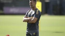 Caixinha durante treino no Centro de Treinamento CT Rei Pelé. Foto: Reinaldo Campos/AGIF