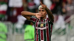 RJ - RIO DE JANEIRO - 29/05/2024 - COPA LIBERTADORES 2024, FLUMINENSE X ALIANZA LIMA - John Kennedy jogador do Fluminense comemora seu gol durante partida contra o Alianza Lima no estadio Maracana pelo campeonato Copa Libertadores 2024. Foto: Thiago Ribeiro/AGIF