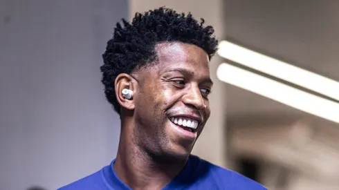 Gil no pré-jogo contra o Norusca.