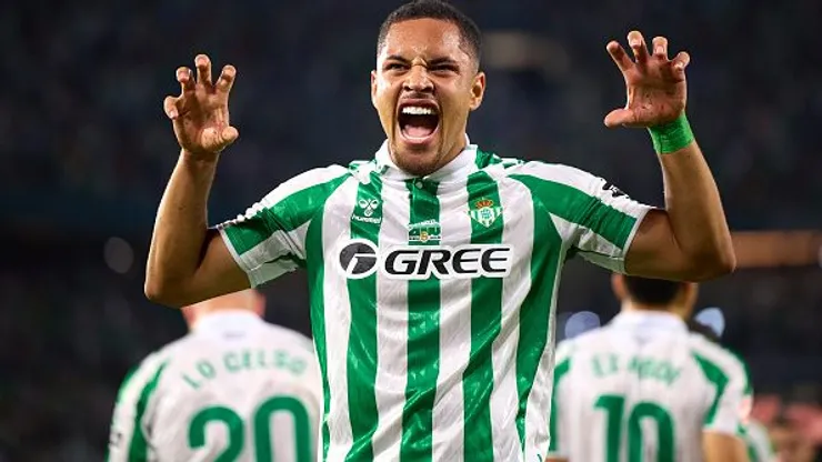 Vitor Roque durante partida entre Betis e Leganés, em Sevilla, pela La Liga. Foto: Fran Santiago