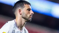 Calleri durante partida entre SPFC e Mirassol, no Morumbis, pelo Campeonato Paulista.