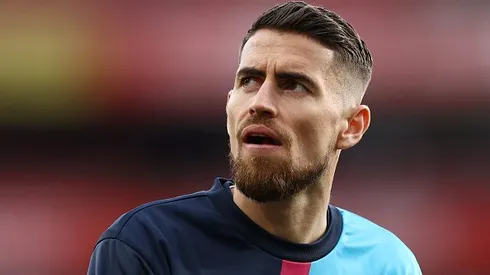 Jorginho antes de partida entre Arsenal e Chelsea, pela Premier League. Foto: Alex Pantling