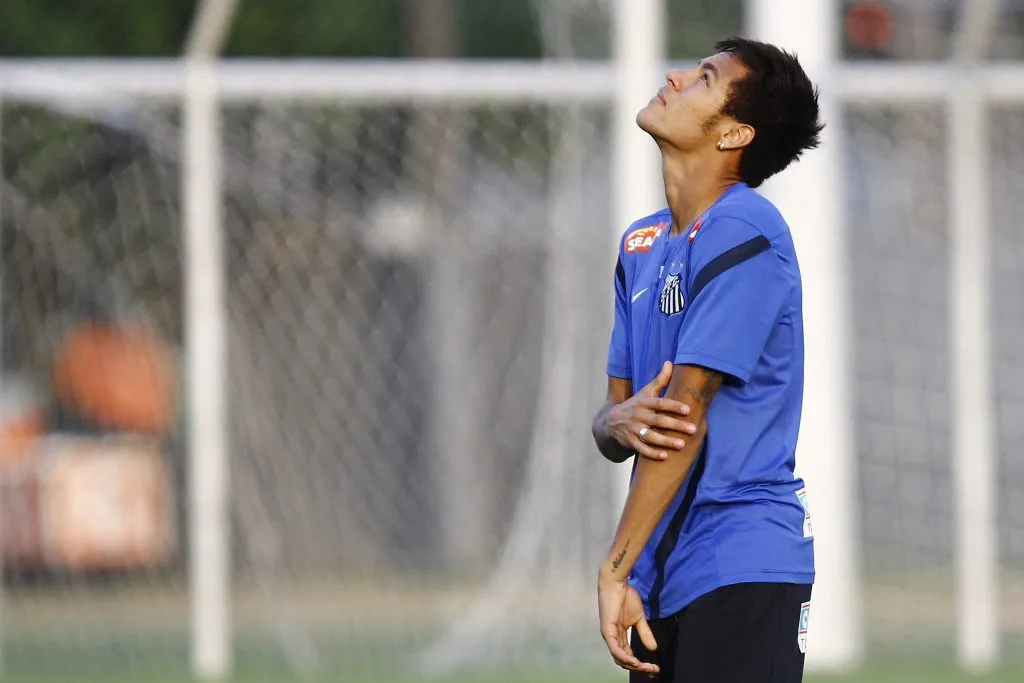 Neymar. Treino do Santos no CT Rei Pele. 14 de maio de 2013, Santos, Sao Paulo, Brasil. Foto: Ricardo Saibun/AGIF