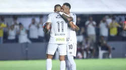 Neymar e Guilherme em atuação pelo Santos no Paulista.