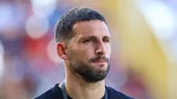 Calleri jogador do Sao Paulo DESFALCA O SAO PAULO durante chegada da equipe para partida contra o Bragantino no estadio Nabi Abi Chedid pelo campeonato Brasileiro A 2024. Foto: Joisel Amaral/AGIF