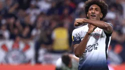 Talles Magno jogador do Corinthians comemora seu gol durante partida contra o Velo Clube no estádio Arena Corinthians pelo campeonato Paulista 2025. Foto: Marcello Zambrana/AGIF
