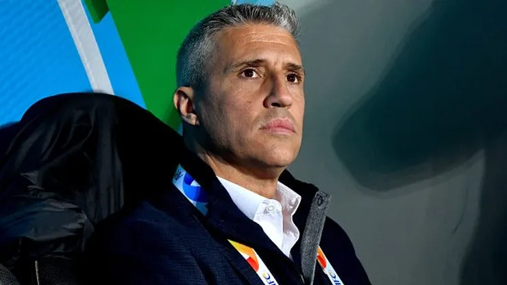 Hernán Crespo durante partida entre FC Nasaf e Al Ain, pela AFC Champions League. Foto: Anvar Ilyasov