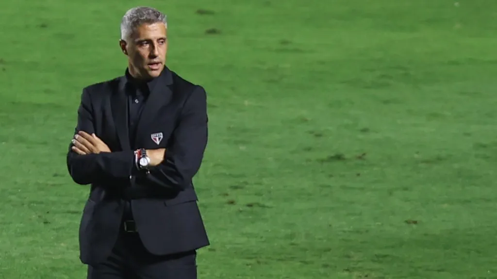Crespo durante partida do SPFC. Foto: Marcello Zambrana/AGIF