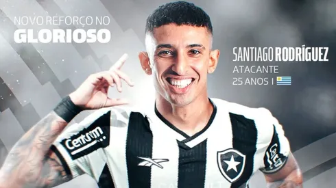 Santi Rodríguez foi oficializado como jogador do Botafogo (Foto: Divulgação / Botafogo)