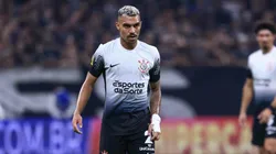 Matheuzinho jogador do Corinthians durante partida contra o Velo Clube no estádio Arena Corinthians pelo campeonato Paulista 2025.