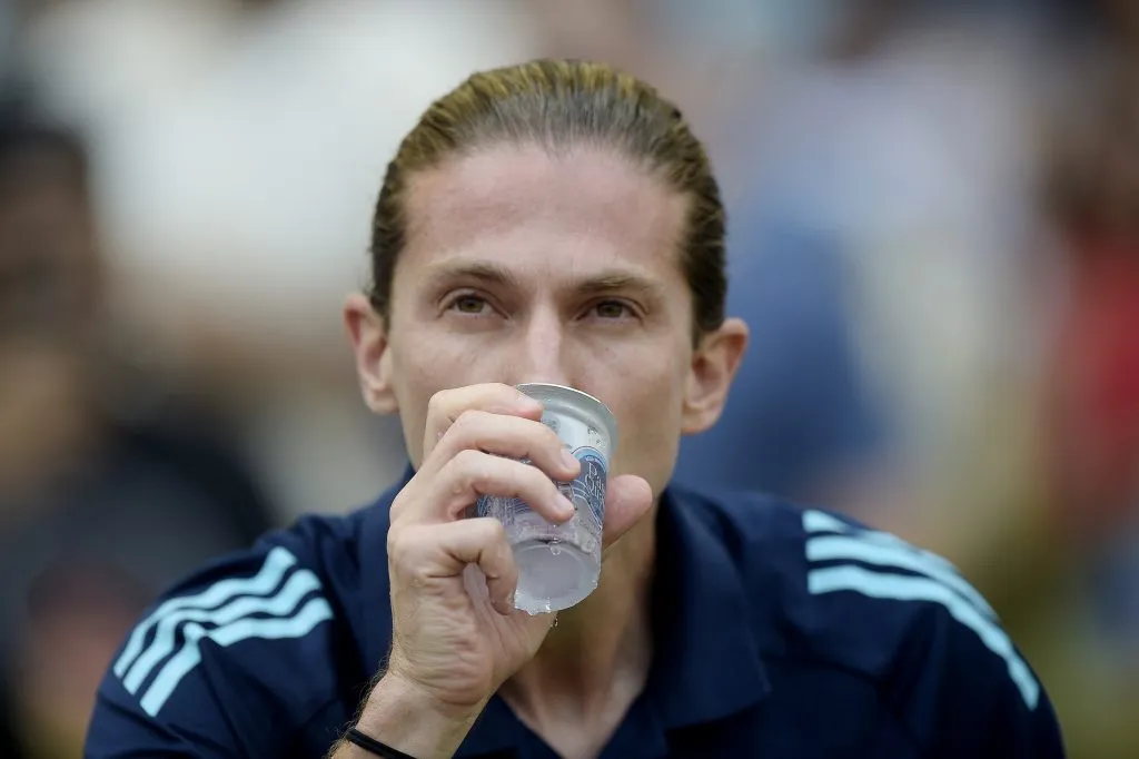 RJ – RIO DE JANEIRO – 08/02/2025 – CARIOCA 2025, FLUMINENSE X FLAMENGO – Filipe Luis tecnico do Flamengo durante partida contra o Fluminense no estadio Maracana pelo campeonato Carioca 2025. Foto: Alexandre Loureiro/AGIF
