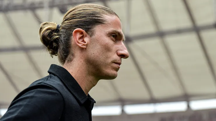 Filipe Luís durante partida pelo Flamengo, pela Copa do Brasil 2024.