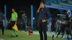 Gustavo Quinteros, técnico do Grêmio, durante partida contra o Monsoon no Estádio Do Vale pelo Campeonato Gaúcho 2025. Foto: Maxi Franzoi / AGIF