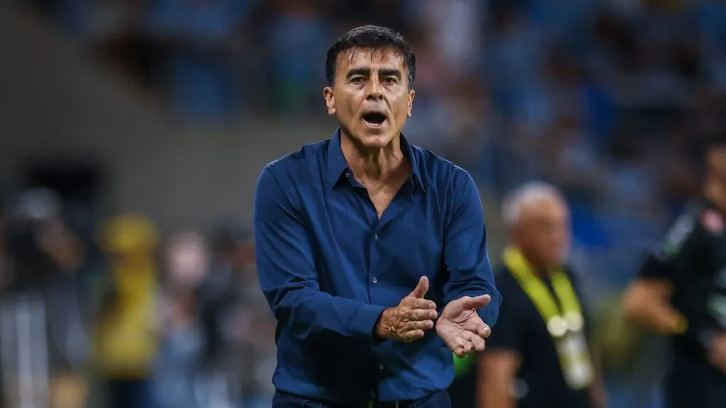 Gustavo Quinteros é o técnico do Grêmio. Foto: Lucas Uebel/Grêmio