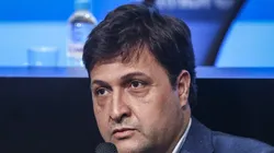 Alberto Guerra durante coletiva de imprensa na Arena.