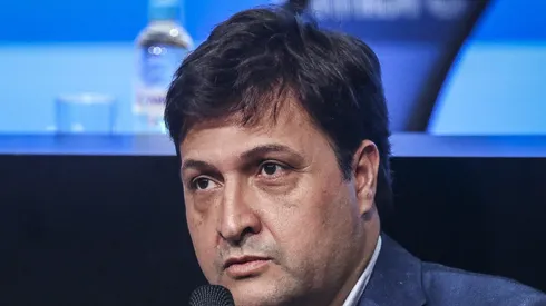 Alberto Guerra durante coletiva de imprensa na Arena.